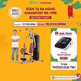 Giàn tạ đa năng KINGSPORT BK-1998 New thiết kế linh hoạt, khung sườn chắc chắn với 10 động tác luyện tập chuyên sâu