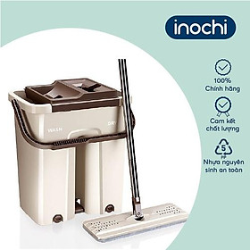 Mua Bộ cây lau nhà thông minh kèm thùng vắt 2 ngăn sizes lớn Inochi - BHM200