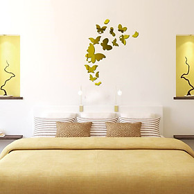 Mua Bộ decal dán tường trang trí 3D sáng tạo cao cấp (M1) 14 bướm