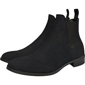 Giày Chelsea boot nam màu đen da lộn Revision 2 TFBKS8826 - Size