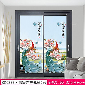 DECAL DÁN TƯỜNG ĐÔI TRANH CÔNG PHONG THỦY