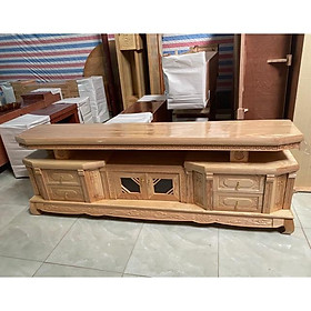 Mua Kệ tivi vát góc gỗ sồi / xoan đào 2m-2m2