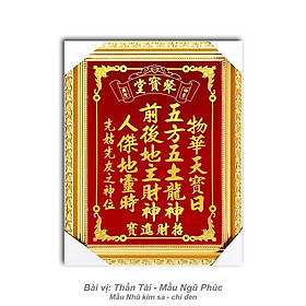 Mua Bài Vị Thần Tài Thổ Địa- In Nhũ các loại - Mẫu chữ vàng - Khung gỗ - Các mẫu cao từ 29cm tới 45cm (size S)