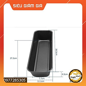 HÀNG MỚI VÊ - Khuôn nướng bánh mì chống dính hình chữ nhật dài 30cm