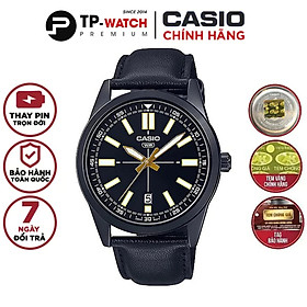 Đồng Hồ Nam Dây Da Casio Standard MTP-VD02BL-1EUDF Chính Hãng - MTP-VD02BL-1E