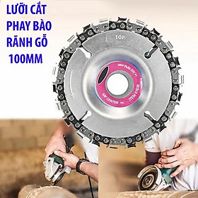 Mua ĐĨA LƯỠI CƯA XÍCH CẮT   PHAY  PHÁ GỖ ĐA NĂNG GẮN MÁY MÀI 100MM