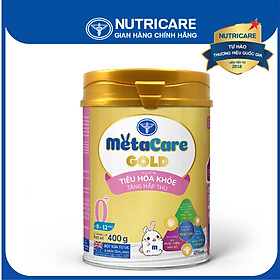 Sữa bột Nutricare MetaCare Gold 0+ tiêu hóa khỏe tăng hấp thu 400g