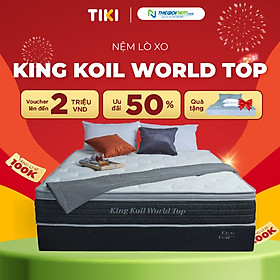 Nệm lò xo King Koil World Top_Sử dụng công nghệ Thêu Tên hoặc Thông Điệp_ Độ dày 30cm