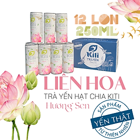 TRÀ YẾN HẠT CHIA KITI HƯƠNG SEN - 