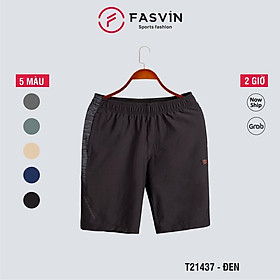 Quần short thể thao nam Fasvin T21437.HN vải co giãn thoải mái thiết kế mạnh mẽ khoẻ khoắn