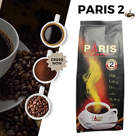 Cà phê bột pha phin Paris 2 - Đậm, hương vị đẳng cấp, pha cà phê sữa ngon [500g]