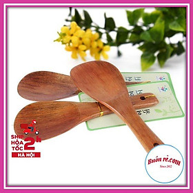 Mua Muôi xới cơm bằng gỗ tự nhiên không dính tiện dụng – Thìa xới cơm bằng gỗ an toàn vệ sinh - 01468