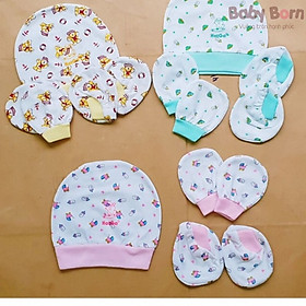 BỘ NÓN + BAO TAY CHÂN HOTGA CHO BÉ 0M