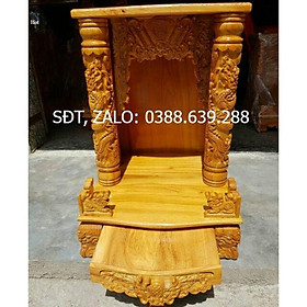 Mua Bàn Thờ Thần Tài Ông Địa 60-98cm gỗ Gõ 100%