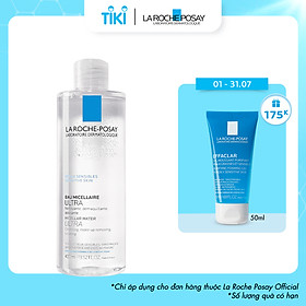 Nước Tẩy Trang Làm Sạch Sâu Cho Da Nhạy Cảm La Roche-Posay Micellar Water Ultra Sensitive Skin 400ml