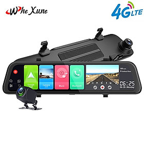 Camera hành trình gương ô tô nhãn hiệu Whexune D50 tích hợp 4G, Wifi màn hình cảm ứng 12 inch - Hàng Nhập Khẩu