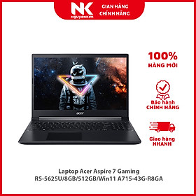 Mua Laptop Acer Aspire 7 Gaming R5-5625U/8GB/512GB/Win11 A715-43G-R8GA - Hàng chính hãng