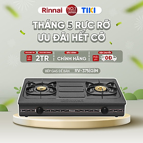 Mua Bếp gas dương Rinnai RV-375(G)N mặt bếp men và kiềng bếp men - Hàng chính hãng.