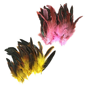 Wholesale Rooster Feather Costume Hat Party Decoration Rings Crafts 4-7in