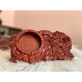 Mua Gạt tàn rồng gỗ hương nguyên khối