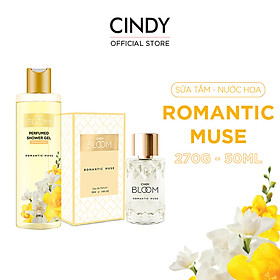 Bộ Nước Hoa Cindy Bloom 50ml & Sữa Tắm Nước Hoa 270g Romantic Muse - Quyến Rũ
