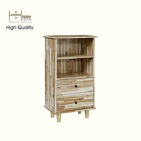 Mua HAPPY FURNITURE   Gỗ tự nhiên   Tủ lưu trữ 2 ngăn kéo - FARAH   THK_182   50cm x 35cm x 90cm