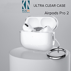 Ốp Case Trong Suốt Bảo Vệ Dành Cho Airpods Pro 2, Kai.N UltraClear Case - Hàng Chính Hãng - Clear