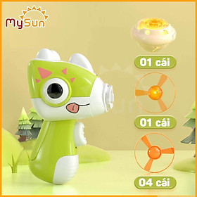 Bộ súng bắn chong chóng con quay cho bé vận động ngoài trời có đèn phát sáng MySun