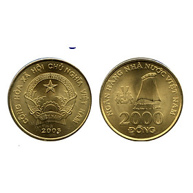 Mua Xu 2000 đồng Việt nam 2003  combo 5 viên