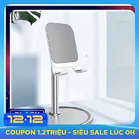 Giá Đỡ Điện Thoại, Máy Tính Bảng Hai Chân Chất Liệu Nhôm Kim Loại Có Thể Điều Chỉnh Chiều Cao