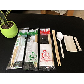 Mua 10 bộ combo đũa-thìa-giấy-tăm
