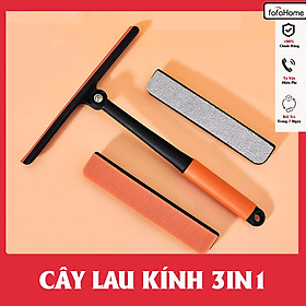 Mua Cây Lau Kính Thông Minh 3in1 Đa Năng Mini Xoay 360 Độ Nhỏ Gọn Tiện Lợi Với Tay Cầm Chống Trơn Màu Cam