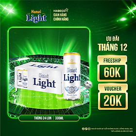 Bia Hanoi Light - Thùng 24 lon 330ml