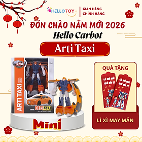 Đồ Chơi Mô Hình Lắp Ráp Xe Hơi Biến Hình HELLO CARBOT Mini Arti Taxi
