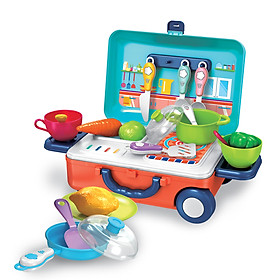 Đồ chơi trẻ em: Bộ đồ chơi hộp kéo Nhà bếp, DK 81110 . Màu ngẫu nhiên