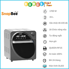 Mua Nồi Chiên Không Dầu SNAPBEE QUEEN RF15 Thương Hiệu Mỹ  16 Chức Năng Tích Hợp  Màn Hình OLED Cực Đẹp  Dung Tích 15L  Công Suất thực 1700W - Hàng Chính Hãng