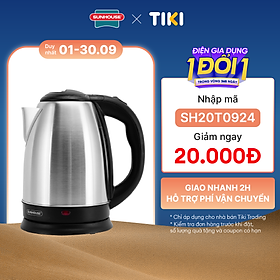 Ấm Siêu Tốc Inox Sunhouse SHD1186 - 1.8L - Hàng chính hãng