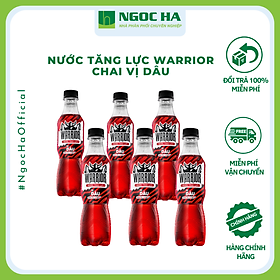 (Lốc ) Nước tăng lực Warrior Vị Dâu chai 330ml_Bổ sung vitamin Tăng cường sức khỏe_Tỉnh táo tập trung