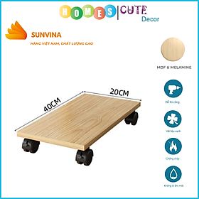 Mua Kệ Đỡ Case CPU Máy Tính Có Bánh Xe 360 Độ SUNVINA Gỗ MDF  MELAMINE Chống Mốc  Chống Ẩm Màu Trắng Hoặc Vân Gỗ - Hàng Chính Hãng