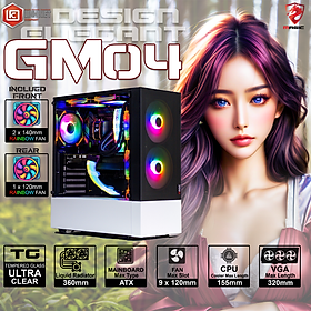 Mua CASE MAGIC GM-04 BLACK AND WHITE GLASS 3 FAN (ATX) - Hàng chính hãng