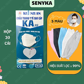 Khẩu trang 4d mask Hàn Quốc KA99 Khánh An hộp 30 cái ngăn ngừa vi khuẩn bảo vệ hô hấp