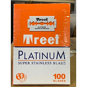 Hộp lưỡi lam Treet Cam Platinum 100 lưỡi hộp