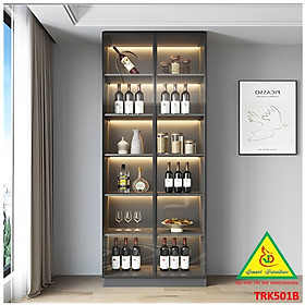 Tủ Rượu Trang Trí Phòng Khách Bằng Gỗ MDF Cánh Kính – Sang Trọng - Hiện Đại TRK501B - NỘI THẤT LẮP RÁP VIENDONGADV