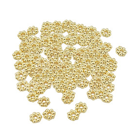 500Pcs Daisy Spacer Beads DIY Loose Beads for Jewelry Making Clothes Earring