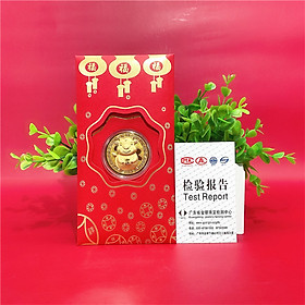 combo 10 bao lì xì trâu mạ vàng