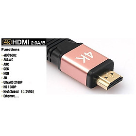 Cáp HDMI 2.0, 4K Dây Tròn 10m