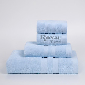 Mua Combo 4 khăn tắm gội mặt cao cấp Royal 100% cotton siêu thấm hút  không đổ lông  không phai màu