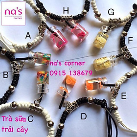 Vòng tay trà sữa cute handmade