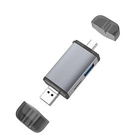OTG Micro USB Adapter SD Card Reader 6 in 1 C Type to SD USB TF Memory Card Reader for Computer Android Phone
