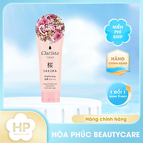 Sữa Rửa Mặt Tạo Bọt Chiết Xuất Từ Hoa Anh Đào Clarista Tokyo Sakura & Hatomugi Facial Foam 130G